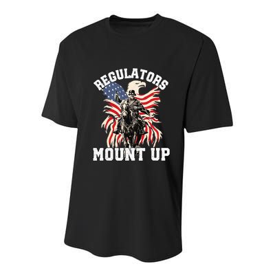 Regulators 4th Of July Independence Day Eagle Youth Performance Sprint T-Shirt