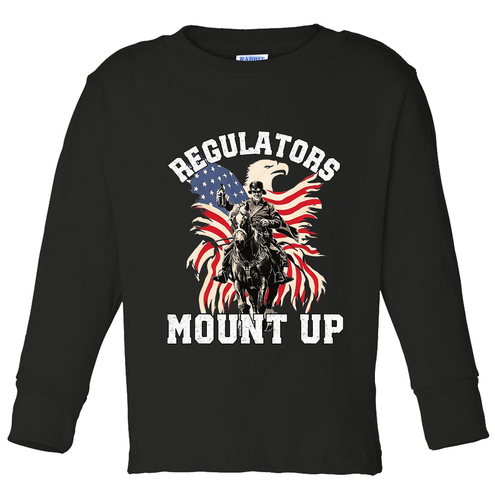 Regulators 4th Of July Independence Day Eagle Toddler Long Sleeve Shirt