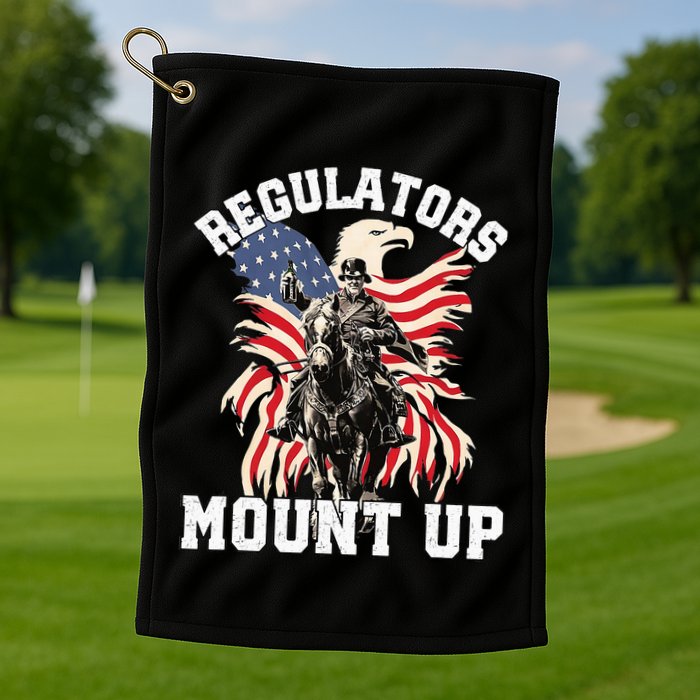 Regulators 4th Of July Independence Day Eagle Golf Towel