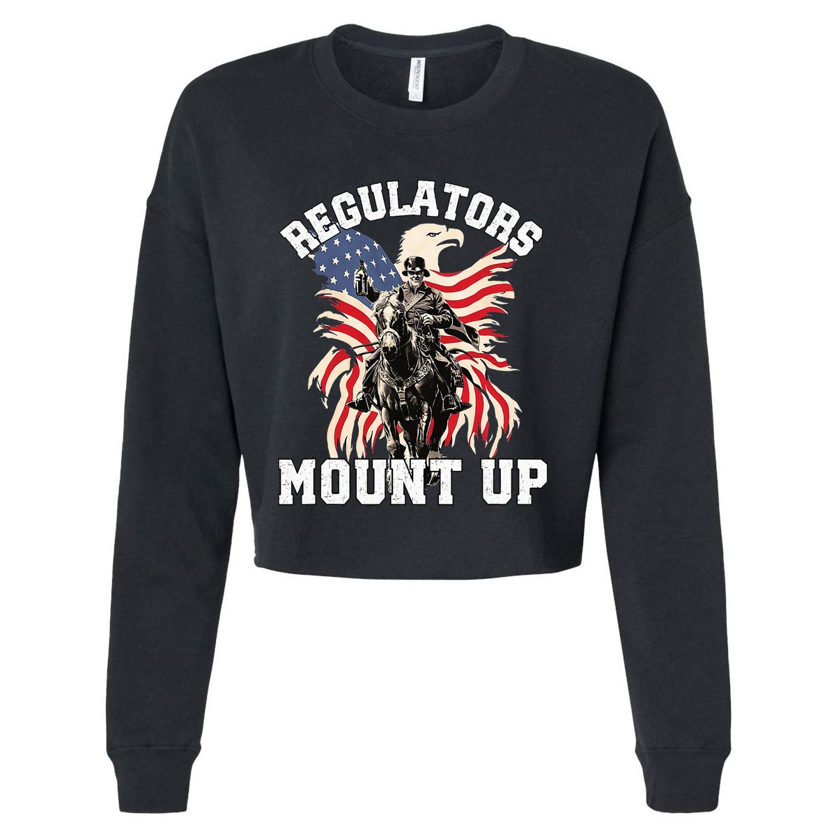 Regulators 4th Of July Independence Day Eagle Cropped Pullover Crew