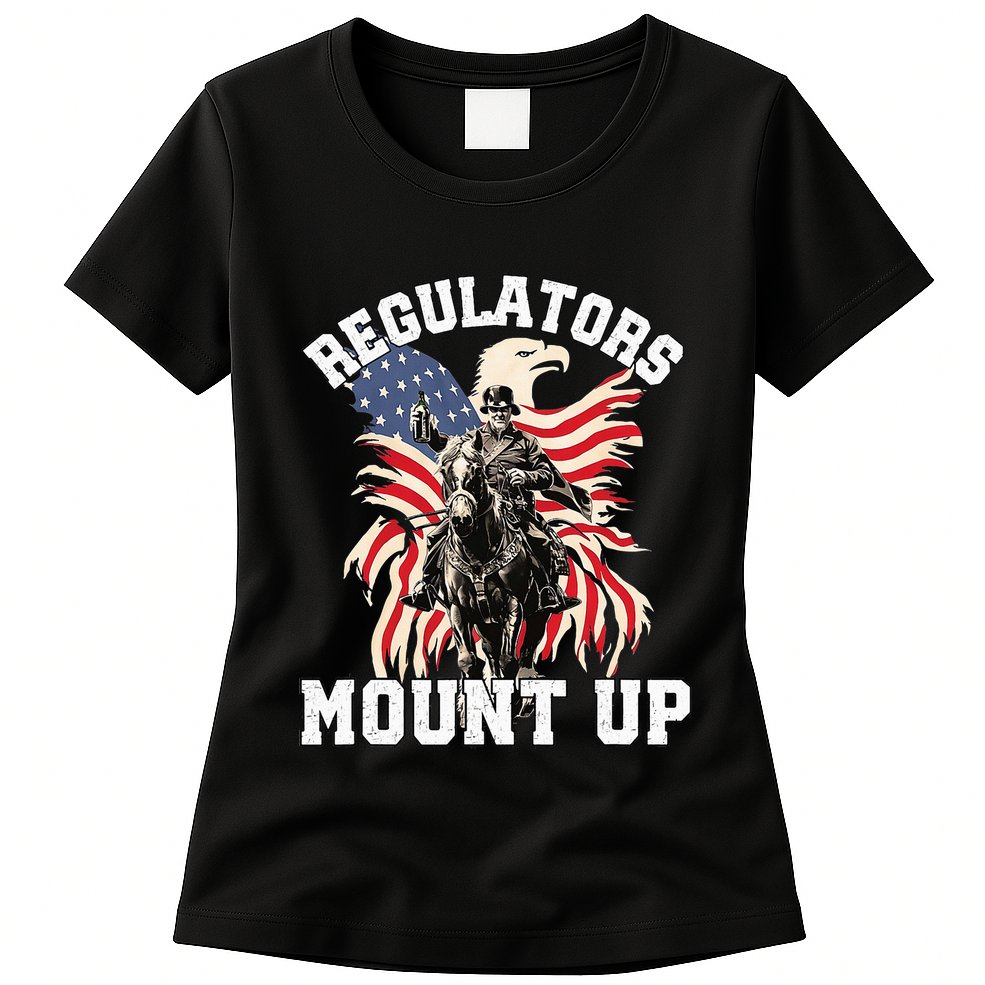 Regulators 4th Of July Independence Day Eagle Womens T-Shirt