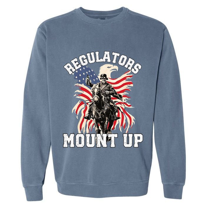 Regulators 4th Of July Independence Day Eagle Garment-Dyed Sweatshirt