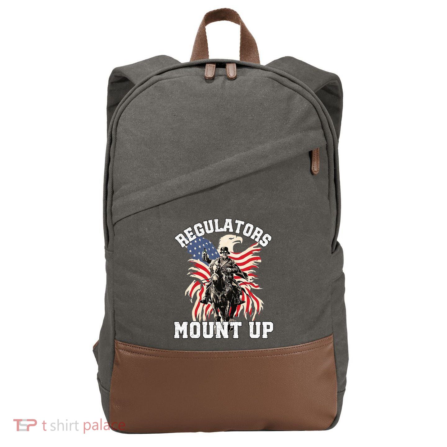 Regulators 4th Of July Independence Day Eagle Cotton Canvas Backpack
