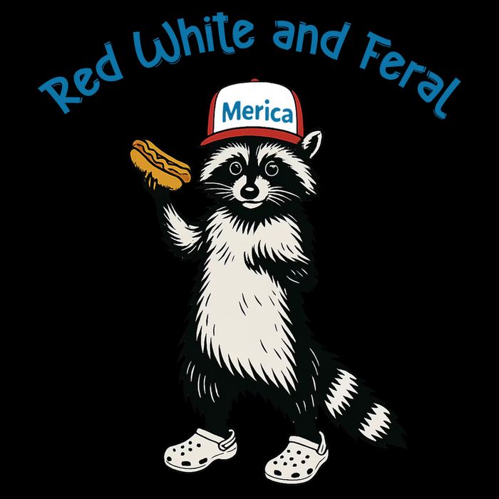 Raccoon 4th Of July Patriotic Funny Cute Red White And Feral 16oz Travel Tumbler