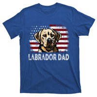 Retro 4th Of July Labrador Vintage American Flag Gift T-Shirt