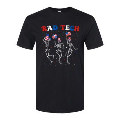 Radiology 4th Of July Rad Tech Xray Tech Skeleton Patriotic Softstyle CVC T-Shirt