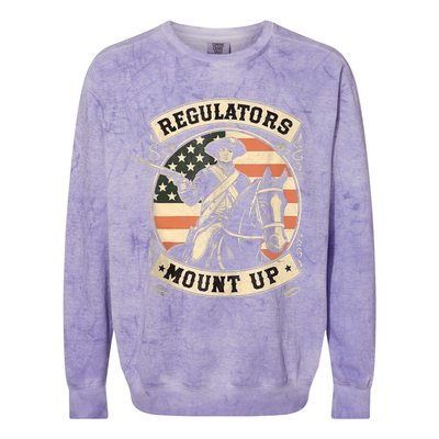 Regulators 4th Of July Independence Day Regulators Mount Up Colorblast Crewneck Sweatshirt