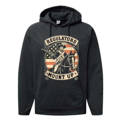 Regulators 4th Of July Independence Day Regulators Mount Up Performance Fleece Hoodie