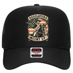 Regulators 4th Of July Independence Day Regulators Mount Up High Crown Mesh Back Trucker Hat