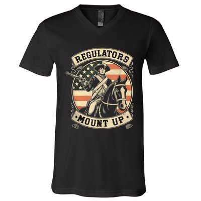 Regulators 4th Of July Independence Day Regulators Mount Up V-Neck T-Shirt