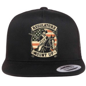 Regulators 4th Of July Independence Day Regulators Mount Up Flat Bill Trucker Hat