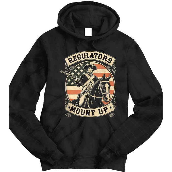 Regulators 4th Of July Independence Day Regulators Mount Up Tie Dye Hoodie