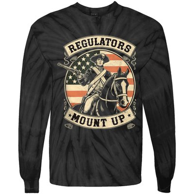 Regulators 4th Of July Independence Day Regulators Mount Up Tie-Dye Long Sleeve Shirt