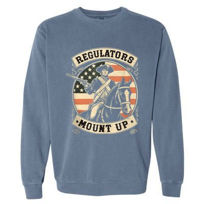 Regulators 4th Of July Independence Day Regulators Mount Up Garment-Dyed Sweatshirt