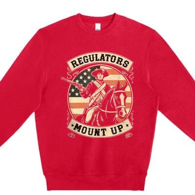 Regulators 4th Of July Independence Day Regulators Mount Up Premium Crewneck Sweatshirt