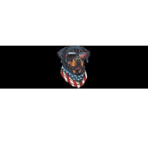 Rottweiler 4th Of July American Flag Glasses Stay Cool Bumper Sticker