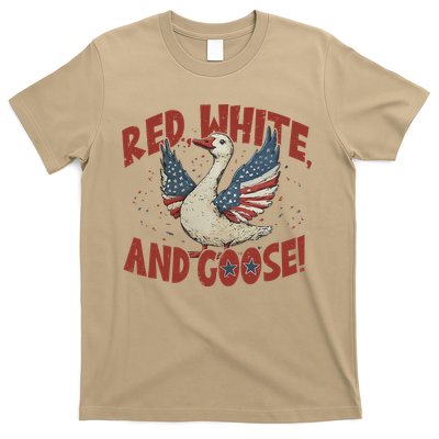 Retro 4th Of July Goose America Coquette Memorial Day Gifts T-Shirt