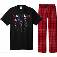 Radiology 4th Of July Rad Tech Xray Tech Skeleton Pajama Set