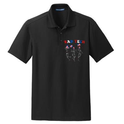 Radiology 4th Of July Rad Tech Xray Tech Skeleton Dry Zone Grid Polo