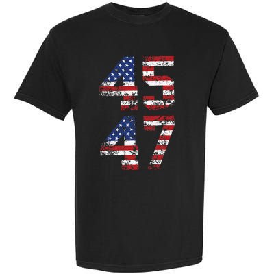 Retro 4547 Trump 2024 Trump Supporter President Election Garment-Dyed Heavyweight T-Shirt