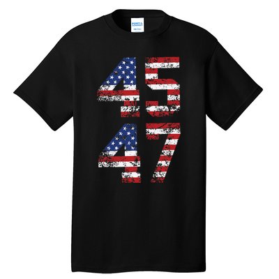 Retro 4547 Trump 2024 Trump Supporter President Election Tall T-Shirt