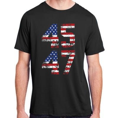 Retro 4547 Trump 2024 Trump Supporter President Election Adult ChromaSoft Performance T-Shirt