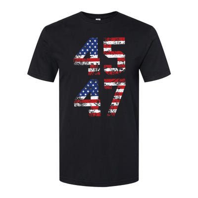 Retro 4547 Trump 2024 Trump Supporter President Election Softstyle CVC T-Shirt