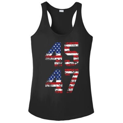 Retro 4547 Trump 2024 Trump Supporter President Election Ladies PosiCharge Competitor Racerback Tank