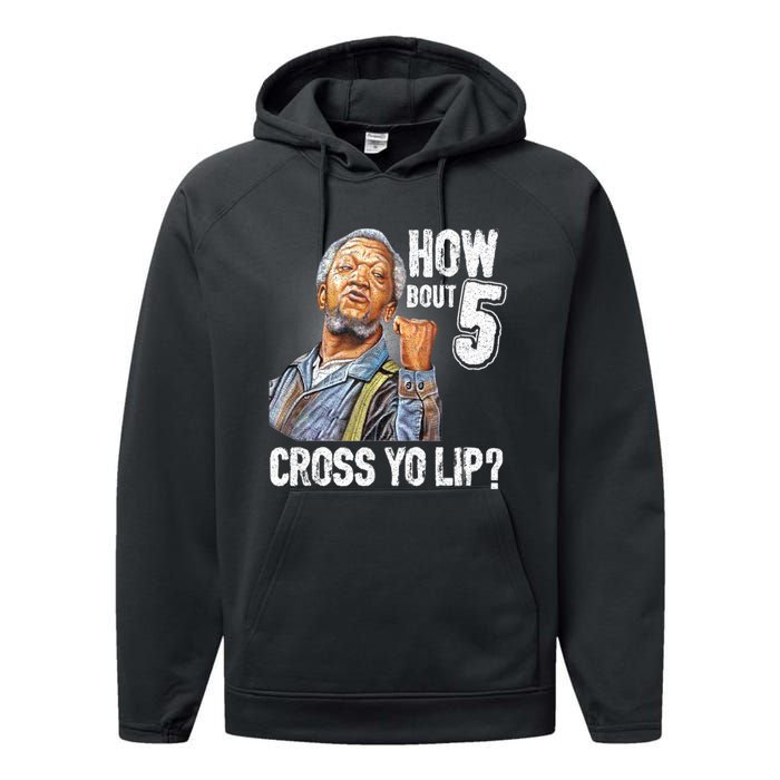 Retro 5 Cross Sanford And Son Funny For Men And Women Performance Fleece Hoodie