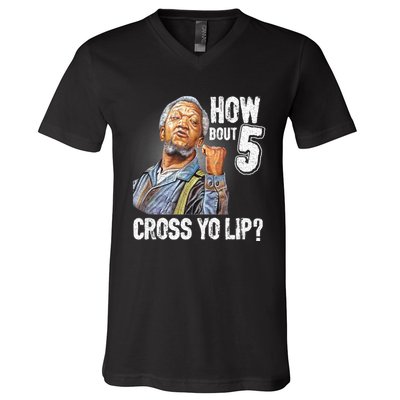 Retro 5 Cross Sanford And Son Funny For Men And Women V-Neck T-Shirt