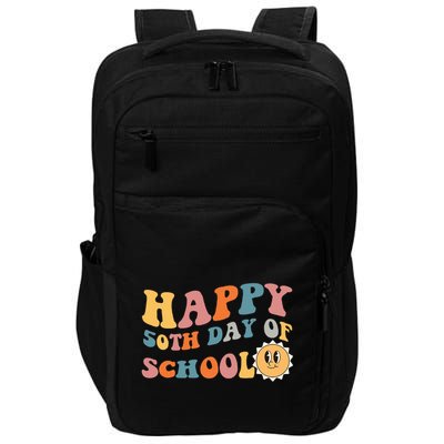 Retro 50 days of school 50th day of school Groovy Impact Tech Backpack