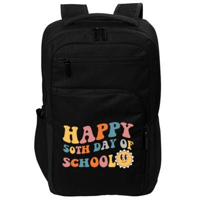 Retro 50 days of school 50th day of school Groovy Impact Tech Backpack