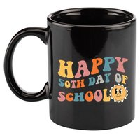 Retro 50 days of school 50th day of school Groovy 11oz C Handle Ceramic Mug