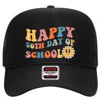 Retro 50 days of school 50th day of school Groovy Trucker Hat