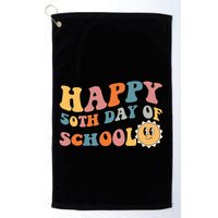 Retro 50 days of school 50th day of school Groovy Golf Towel