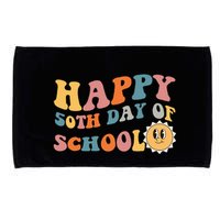 Retro 50 days of school 50th day of school Groovy Microfiber Hand Towel