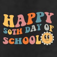Retro 50 days of school 50th day of school Groovy Microfiber Hand Towel