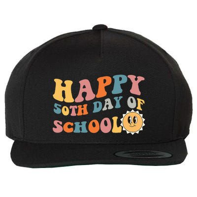 Retro 50 days of school 50th day of school Groovy Wool Snapback Cap