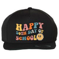 Retro 50 days of school 50th day of school Groovy Wool Snapback Cap