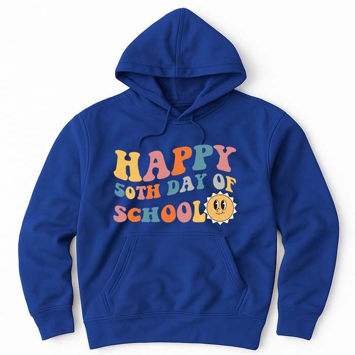 Retro 50 days of school 50th day of school Groovy Hoodie