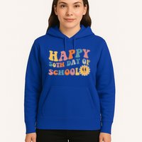 Retro 50 days of school 50th day of school Groovy Hoodie