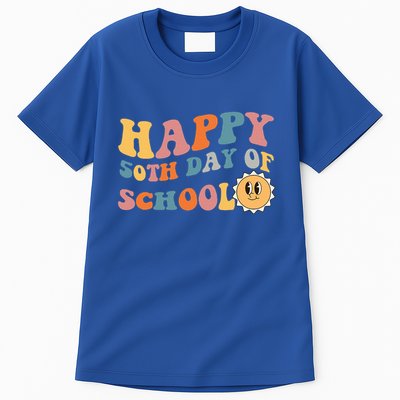 Retro 50 days of school 50th day of school Groovy Tall T-Shirt