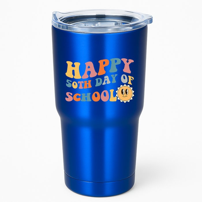 Retro 50 days of school 50th day of school Groovy Tumbler
