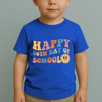 Retro 50 days of school 50th day of school Groovy Toddler T-Shirt