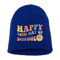 Retro 50 days of school 50th day of school Groovy Short Acrylic Beanie