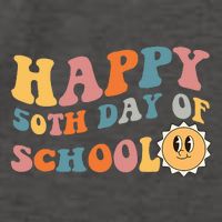 Retro 50 days of school 50th day of school Groovy Vector Backpack