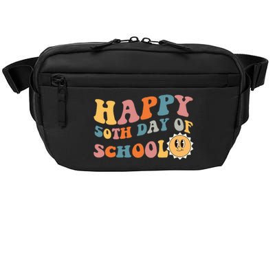 Retro 50 days of school 50th day of school Groovy Crossbody Pack