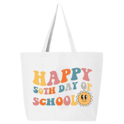 Retro 50 days of school 50th day of school Groovy 25L Jumbo Tote