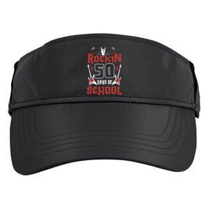 Rockin 50 Days Of School 50th Day Of School 50 Days Smarter Adult Drive Performance Visor