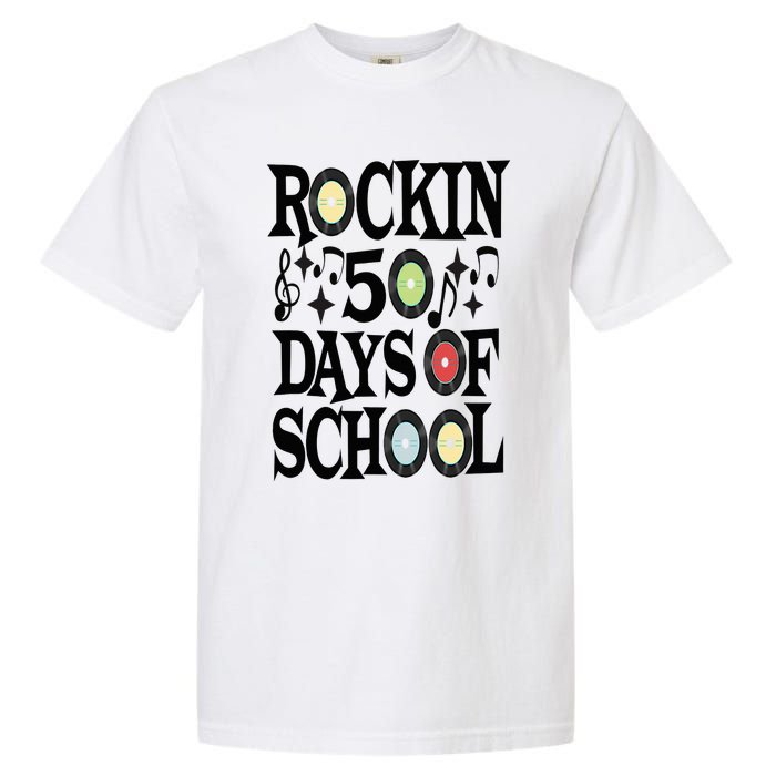 Rockin 50 Days of School 50th Day of School Garment-Dyed Heavyweight T-Shirt